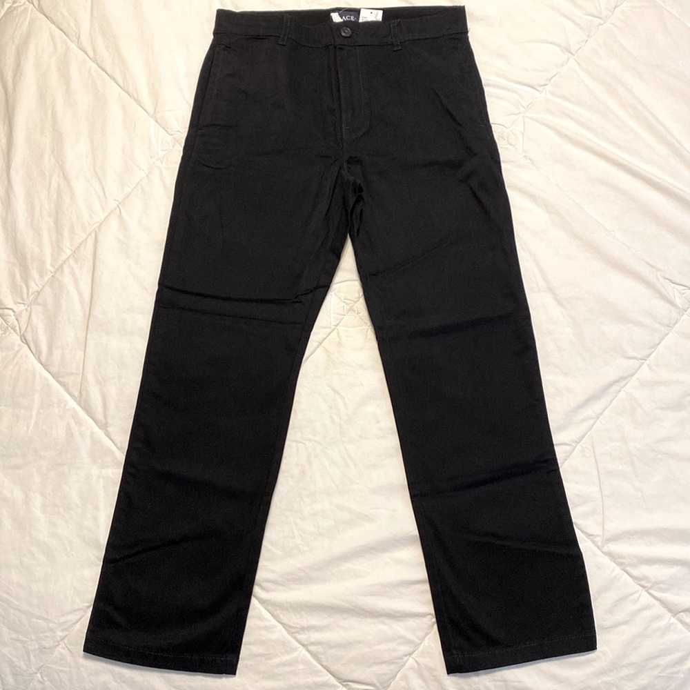 PLACE Black Chinos - 12 Husky